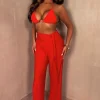 Always & Forever Red Pleated Stretch Trousers