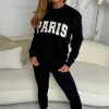 Always Paris Black Boucle Paris Sweatshirt