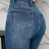 Amelie Mid Blue Stretch Push Up Skinny Jeans