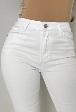 Amelie White Stretch Push Up Skinny Jeans