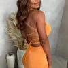 Castaway Queen Orange Shell Brooch Dress