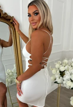 Castaway Queen White Shell Brooch Dress