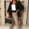 Ciao Bella Taupe Faux Leather Split Hem Leggings