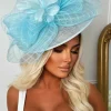 Cosmo Chic Blue Floral Bow Detail Fascinator