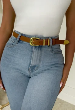Couture Babe Tan Buckle Belt
