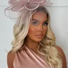 Eternity Pink Diamante Veil Fascinator