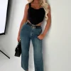Flawless Mid Wash Stretch Denim Balloon Fit Jeans