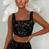 Flirtini Black Lace Corset Top