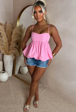 Girly Girl Light Pink Puffball Top
