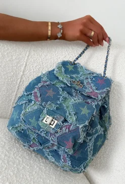 Glam Goals Multi Denim Backpack