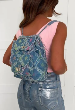 Glam Goals Multi Denim Backpack