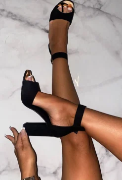Gracen Black Block Heels