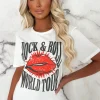 Jagger White Rock N Roll Graphic T-Shirt