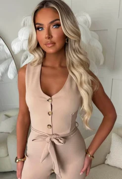 Jerry-Marie Stone Waistcoat Jumpsuit