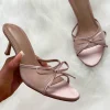Keep My Love Nude Bow Mules