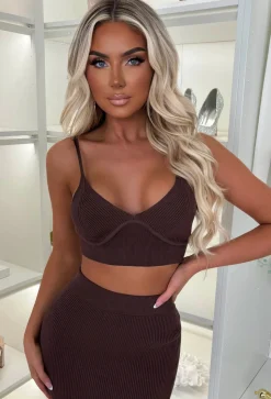 Kendra Brown 3 Piece Knitted Set