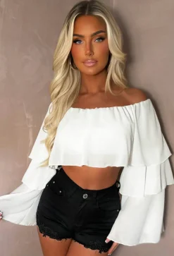 Laced Illusion Black Stretch Denim & Lace Cut Off Shorts