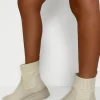 Life Like Mine Cream Patterned Knit Sock Boots