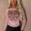 Live In Concert Pink Acdc Pink Mesh Licensed T-Shirt