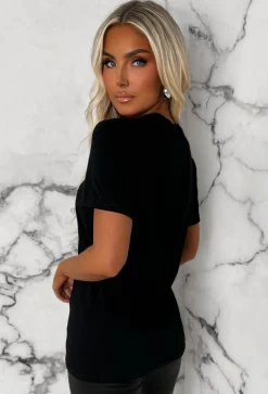 Livy Black Blush Bow T-Shirt