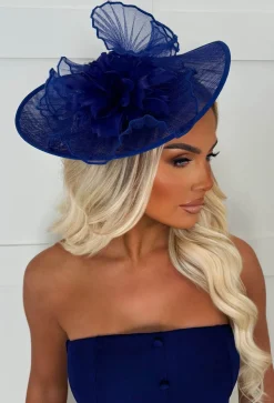 Material Girl Blue Floral Detail Fascinator