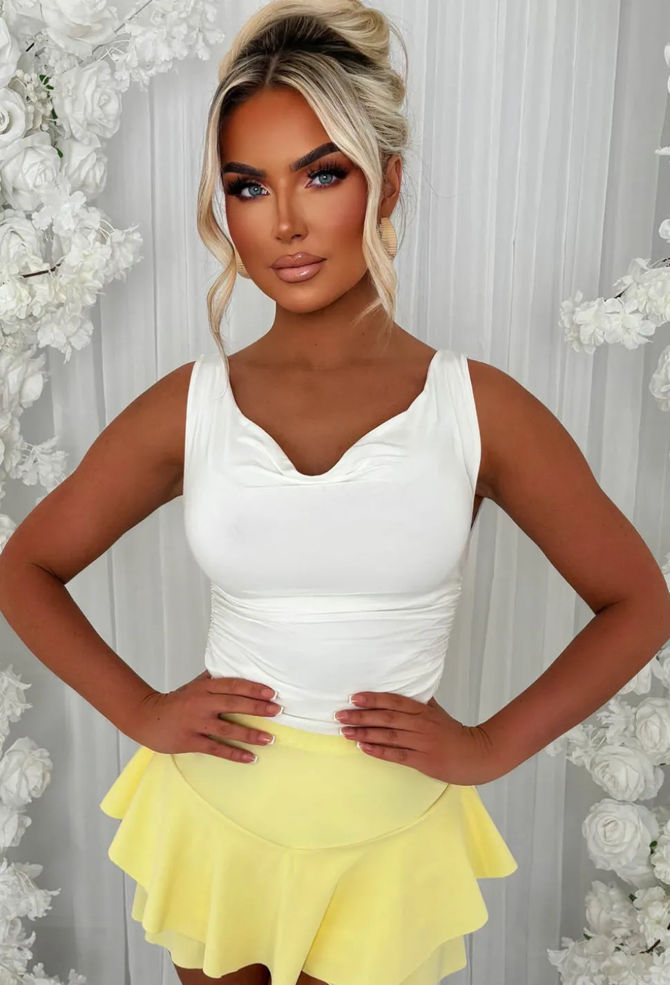 Misbehaving Lemon Double Layer Skort