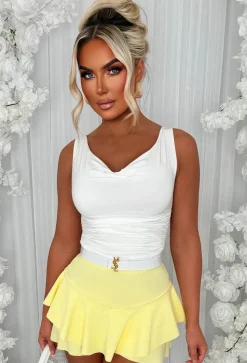 Misbehaving Lemon Double Layer Skort