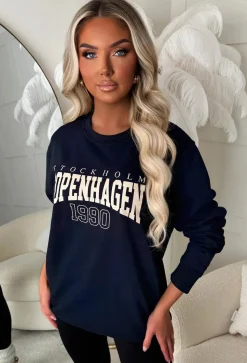 Never Basic Navy Copenhagen Sweatshirt