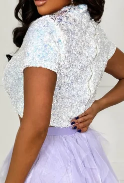 Oh She Bad Multi Sequin Top
