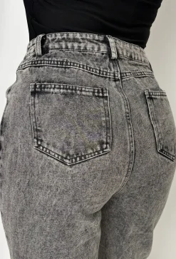 Ripped & Ready Black Ripped Jeans With Diamante Mesh
