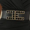 Shopaholic Dreams Black Diamante Detail Elasticated Belt