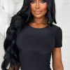 Sleek Aesthetic Black Ultra Soft Stretch T-Shirt