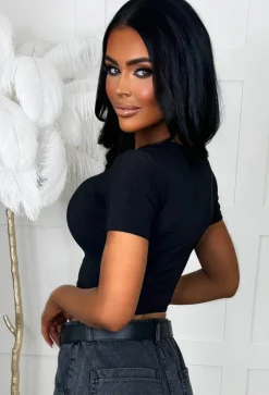Sleek Aesthetic Black Ultra Soft Stretch T-Shirt