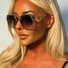 Soleil Couture Brown Aviator Sunglasses