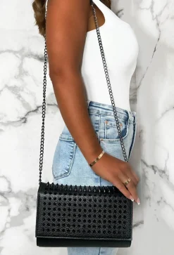 Studded Lover Black Studded Bag