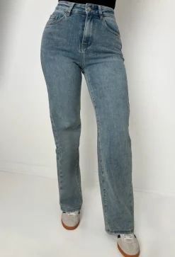 Sugar Daddy Light Wash Super Stretch Dad Fit Wide Leg Jeans