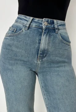 Sugar Daddy Light Wash Super Stretch Dad Fit Wide Leg Jeans