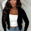 Sweetheart Secrets Black Buttoned Knitted Cardigan