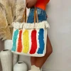 Take Me To Tropez Cream Beach Tote Bag