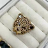 The Hustle Gold Jaguar Head Brooch