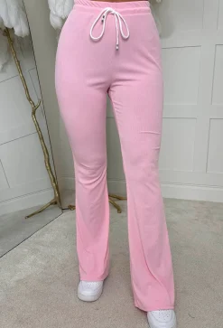 Tickled Pink Pink Bow Top & Trouser Loungewear Set