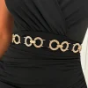 Twilight Bliss Black Gold Detail Elasticated Belt