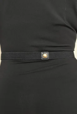 Twilight Bliss Black Gold Detail Elasticated Belt