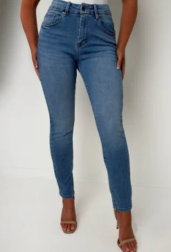 Ultimate Days Mid Wash Stretch Slim Fit High Rise Jeans
