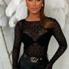Whisper Of Lust Black Lace Top
