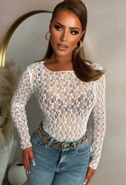 Whisper Of Lust White Lace Top